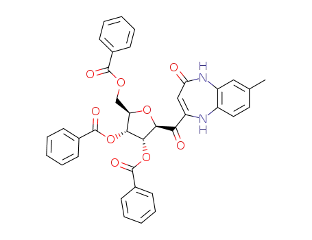 8-methyl-4-<1-(2,3,5-tri-O-benzoyl-β-D-ribofuranosyl)oxo>-1,3-dihydro-2H-1,5-benzodiazepin-2-one