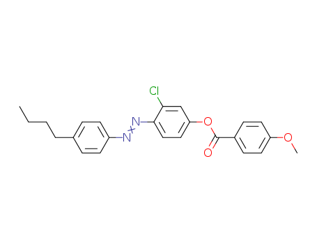 Benzoic acid, 4-methoxy-, 4-[(4-butylphenyl)azo]-3-chlorophenyl ester