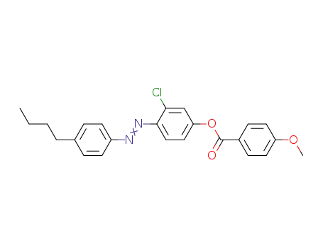 Molecular Structure of 80764-04-1 (Benzoic acid, 4-methoxy-, 4-[(4-butylphenyl)azo]-3-chlorophenyl ester)