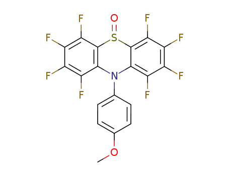 1,2,3,4,6,7,8,9-Octafluoro-10-(4-methoxy-phenyl)-10H-phenothiazine 5-oxide