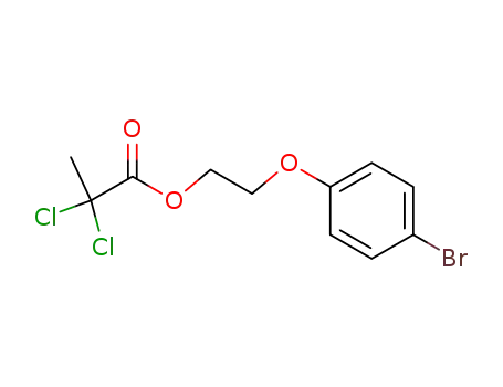 Molecular Structure of 99852-98-9 (2,2-dichloro-propionic acid-[2-(4-bromo-phenoxy)-ethyl ester])