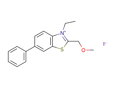 3-ethyl-2-methoxymethyl-6-phenyl-benzothiazolium; iodide