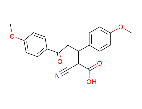 2-cyano-3,5-bis-(4-methoxy-phenyl)-5-oxo-valeric acid