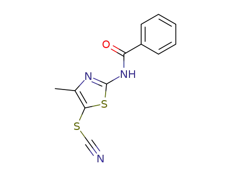 <i>N</i>-(4-methyl-5-thiocyanato-thiazol-2-yl)-benzamide