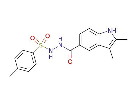 <i>N</i>-(2,3-dimethyl-indole-5-carbonyl)-<i>N</i>'-(toluene-4-sulfonyl)-hydrazine