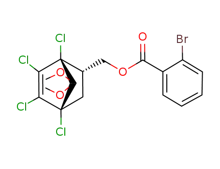Benzoic acid, 2-bromo-,
(1,4,5,6-tetrachloro-7,7-dimethoxybicyclo[2.2.1]hept-5-en-2-yl)methyl
ester