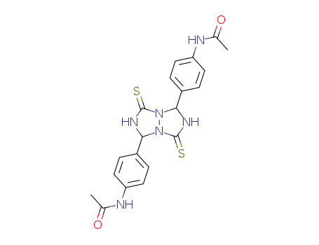 3,7-bis-(4-acetylamino-phenyl)-tetrahydro-[1,2,4]triazolo[1,2-<i>a</i>][1,2,4]triazole-1,5-dithione