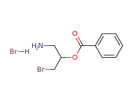 Molecular Structure of 99359-36-1 (1-amino-2-benzoyloxy-3-bromo-propane; hydrobromide)