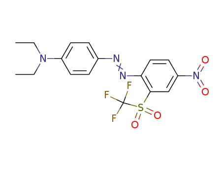 2-trifluoromethylsulfonyl-4-nitro-4'-diethylaminoazobenzene