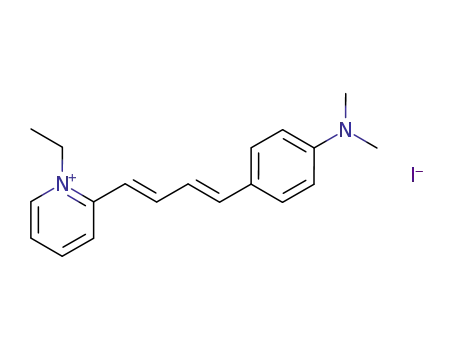 1-ethyl-2-[4<i>t</i>-(4-dimethylamino-phenyl)-buta-1,3-dien-<i>t</i>-yl]-pyridinium; iodide