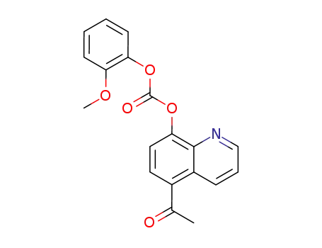 carbonic acid-(5-acetyl-[8]quinolyl ester)-(2-methoxy-phenyl ester)