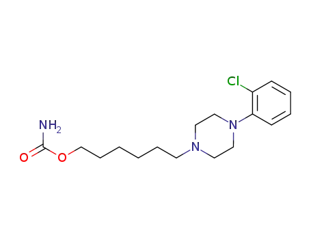 1-(6-carbamoyloxy-hexyl)-4-(2-chloro-phenyl)-piperazine