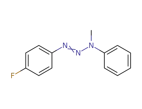 Molecular Structure of 60252-80-4 (1-Triazene, 1-(4-fluorophenyl)-3-methyl-3-phenyl-)