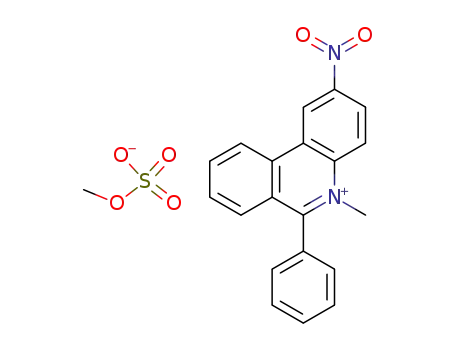 5-methyl-2-nitro-6-phenyl-phenanthridinium; methyl sulfate