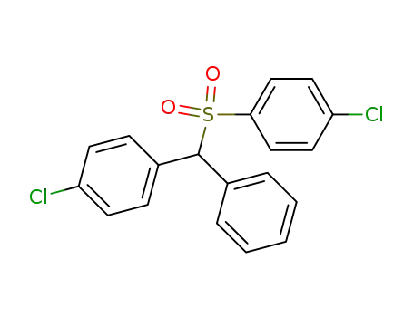 Molecular Structure of 101936-08-7 ((4-chloro-benzhydryl)-(4-chloro-phenyl)-sulfone)