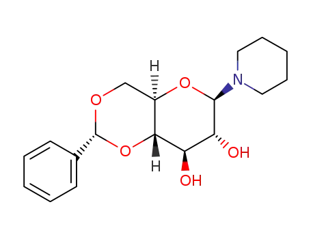 (1<i>R</i>)-<i>O</i><sup>4</sup>,<i>O</i><sup>6</sup>-((<i>R</i>)-benzylidene)-1-piperidino-1,5-anhydro-D-glucitol