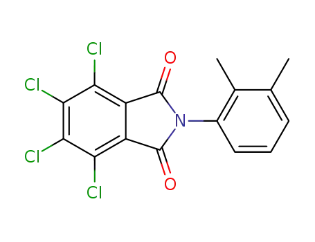 Molecular Structure of 78027-53-9 (4,5,6,7-tetrachloro-2-(2,3-dimethyl-phenyl)-isoindoline-1,3-dione)