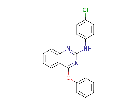Molecular Structure of 64778-70-7 (2-Quinazolinamine, N-(4-chlorophenyl)-4-phenoxy-)