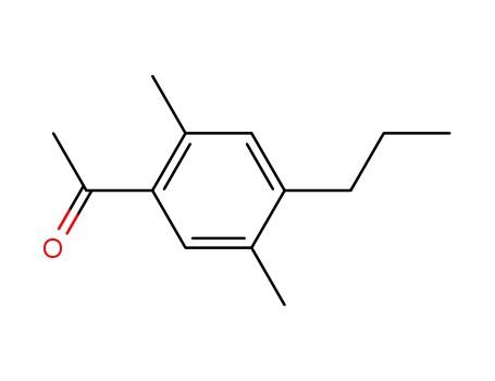 Molecular Structure of 132777-95-8 (1-(2,5-dimethyl-4-propyl-phenyl)-ethanone)