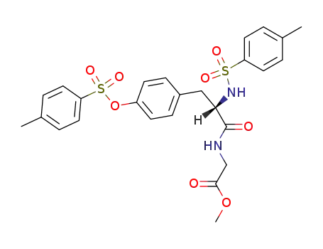 <i>N</i>-[<i>N</i>,<i>O</i>-bis-(toluene-4-sulfonyl)-L-tyrosyl]-glycine methyl ester