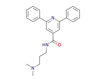 Molecular Structure of 112116-62-8 (2,6-diphenyl-isonicotinic acid-(3-dimethylamino-propylamide))