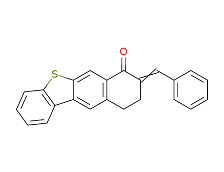 8-((Ξ)-benzylidene)-9,10-dihydro-8<i>H</i>-benzo[<i>b</i>]naphtho[2,3-<i>d</i>]thiophen-7-one