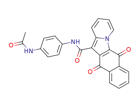 6,11-dioxo-6,11-dihydro-benzo[<i>f</i>]pyrido[1,2-<i>a</i>]indole-12-carboxylic acid-(4-acetylamino-anilide)