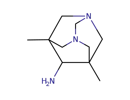 Molecular Structure of 125658-08-4 (5,6-Dimethyl-6-amino-1,3-diazaadamantane)