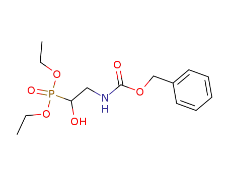 Molecular Structure of 114157-08-3 (<2-<(Benzyloxycarbonyl)amino>-1-hydroxyethyl>phosphonsaeure-diethylester)
