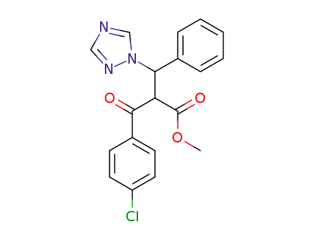 2-(4-Chloro-benzoyl)-3-phenyl-3-[1,2,4]triazol-1-yl-propionic acid methyl ester