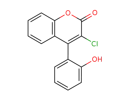 Molecular Structure of 117139-08-9 (3-Chloro-4-(2-hydroxy-phenyl)-chromen-2-one)