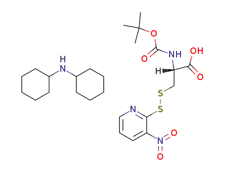 (R)-2-tert-Butoxycarbonylamino-3-(3-nitro-pyridin-2-yldisulfanyl)-propionic acid; compound with dicyclohexyl-amine