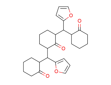 2,6-bis-[[2]furyl-(2-oxo-cyclohexyl)-methyl]-cyclohexanone