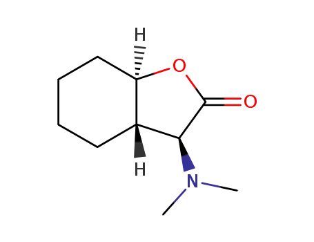 (+/-)-3<i>c</i>-dimethylamino-(3a<i>r</i>,7a<i>t</i>)-hexahydro-benzofuran-2-one
