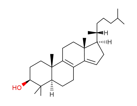 Molecular Structure of 19456-83-8 (4,4-dimethylcholesta-8,14-dien-3-ol)