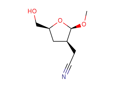Methyl 2,3-dideoxy-2-C-cyanomethyl-β-D-threo-pentofuranoside