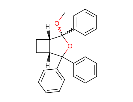 (+/-)-2ξ-methoxy-2ξ,4,4-triphenyl-(1<i>r</i>5<i>c</i>)-3-oxa-bicyclo[3.2.0]heptane
