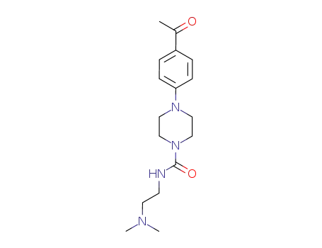 4-(4-acetylphenyl)-N-[2-(dimethylamino)ethyl]-1-piperazinecarboxamide