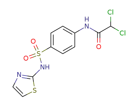 Molecular Structure of 32950-57-5 (<i>N</i>-dichloroacetyl-sulfanilic acid thiazol-2-ylamide)