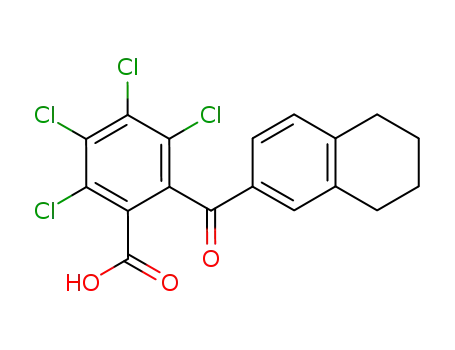 2,3,4,5-tetrachloro-6-(5,6,7,8-tetrahydro-[2]naphthoyl)-benzoic acid