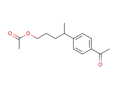 Molecular Structure of 74072-49-4 (Ethanone, 1-[4-[4-(acetyloxy)-1-methylbutyl]phenyl]-)