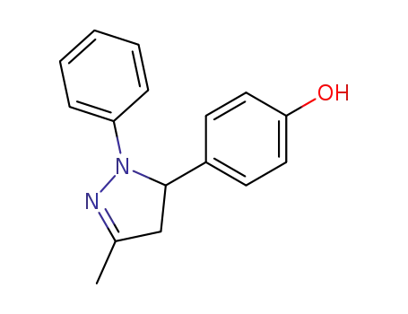 4-(5-methyl-2-phenyl-3,4-dihydro-2<i>H</i>-pyrazol-3-yl)-phenol