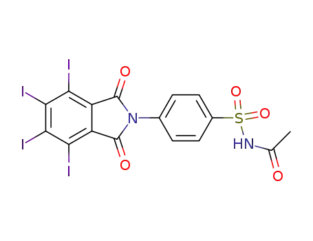 4-(4,5,6,7-tetraiodo-1,3-dioxo-isoindolin-2-yl)-benzenesulfonic acid acetylamide