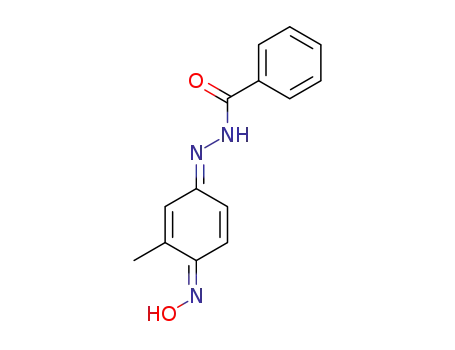 benzoic acid-(4-hydroxyimino-3-methyl-cyclohexa-2,5-dienylidenehydrazide)