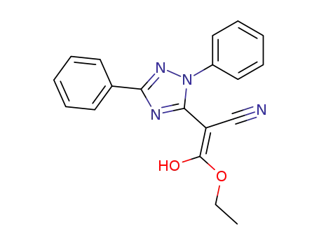ethyl-2-cyano-2-(2,5-diphenyl-1,2,4-triazol-3-yl)acetate