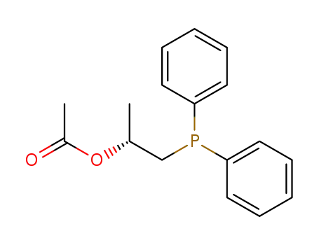 Molecular Structure of 138056-28-7 (2-Propanol, 1-(diphenylphosphino)-, acetate (ester), (R)-)