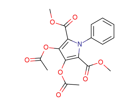 3,4-diacetoxy-1-phenyl-pyrrole-2,5-dicarboxylic acid dimethyl ester
