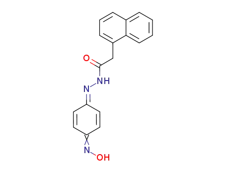 Molecular Structure of 57487-06-6 ([1]naphthyl-acetic acid-(4-hydroxyimino-cyclohexa-2,5-dienylidenehydrazide))