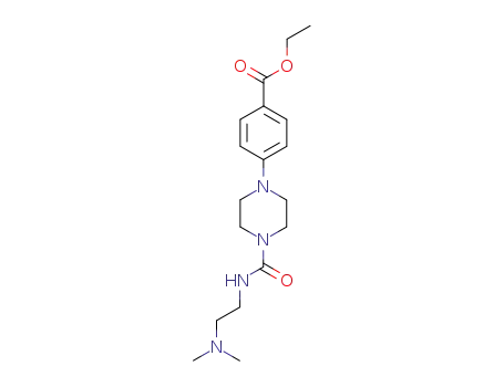 4-[4-[[[2-(dimethylamino)ethyl]amino]carbonyl]-1-piperazinyl]benzoic acid ethyl ester