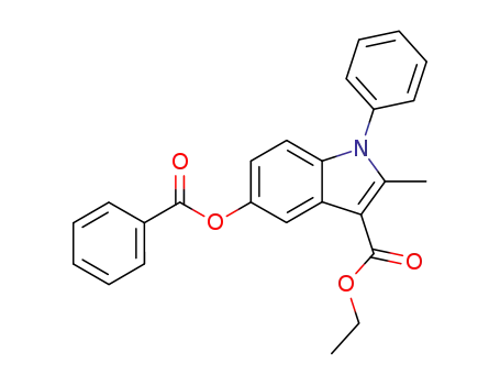 5-benzoyloxy-2-methyl-1-phenyl-indole-3-carboxylic acid ethyl ester